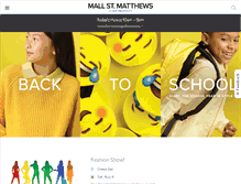 Tablet Screenshot of mallstmatthews.com